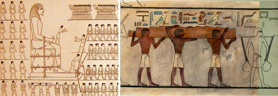 Colossus Djehutihotep Griffith Institute Logs of Conveyance Wood Piece